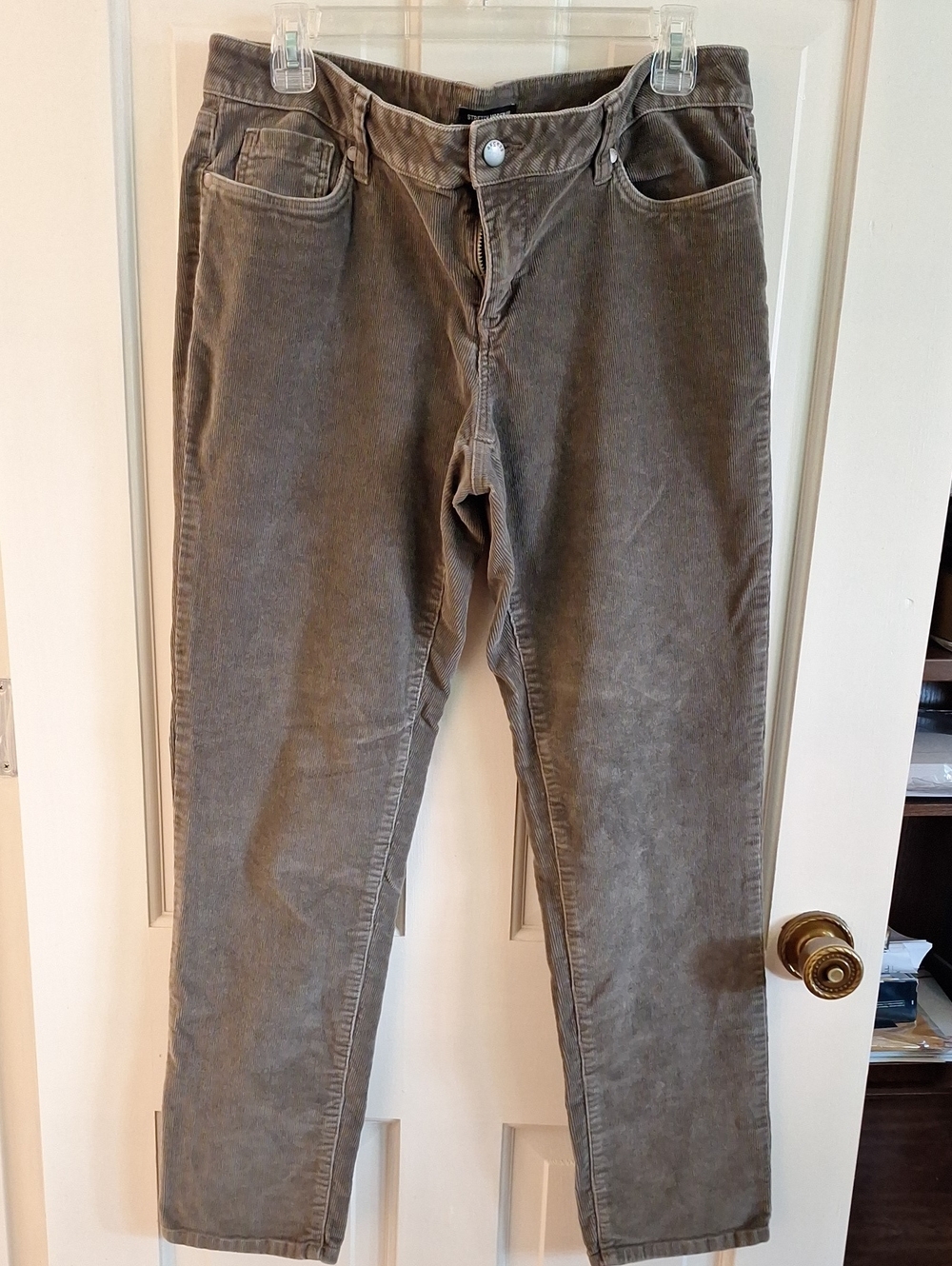 Axcess Women's Corduroy Pants in Taupe